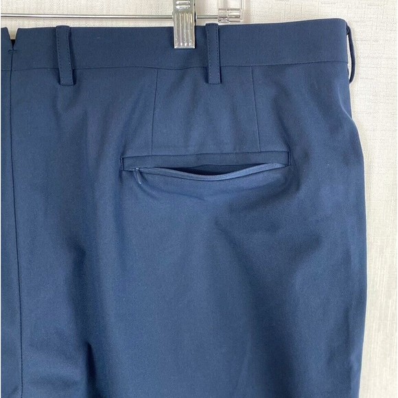 Sene Slacks Dress Pants Men's 40x28 (42x29) Custom Made Flextech Stretch Navy - Picture 8 of 14